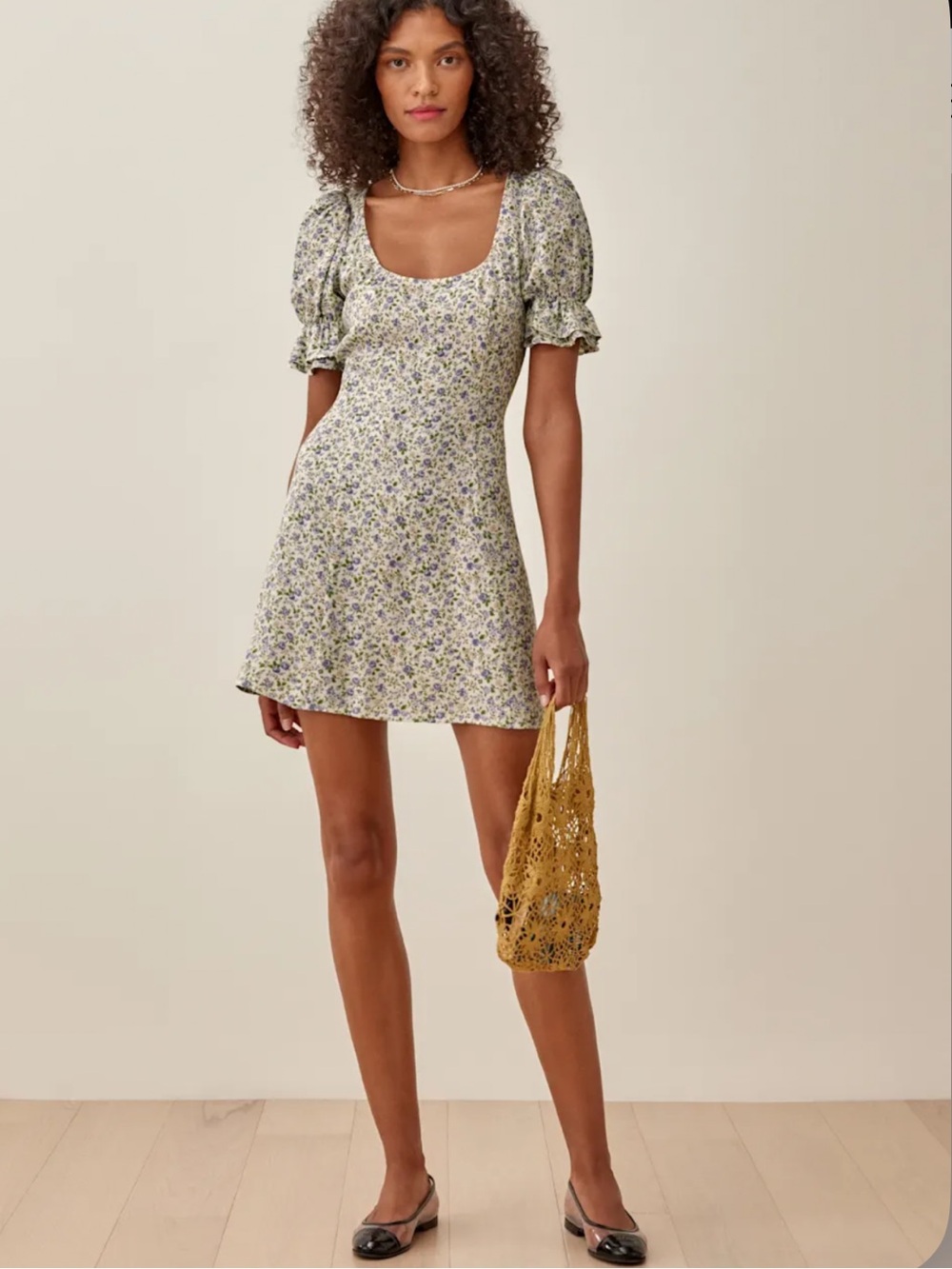 Reformation Charlton Mini Dress Women’s Size 4 Floral Coquette HH
